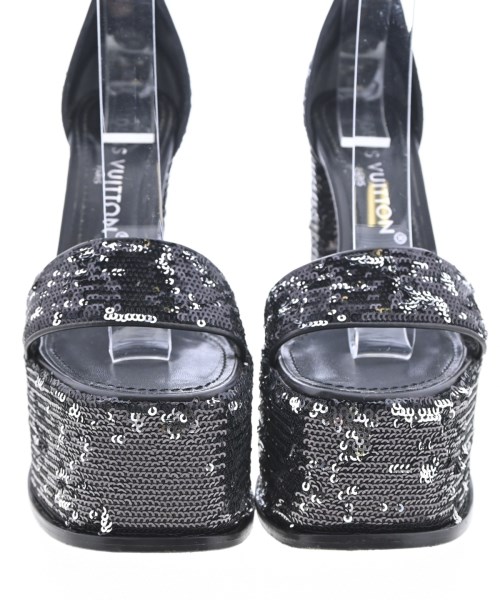 LOUIS VUITTON（ルイヴィトン）サンダル 黒 サイズ:EU37 1/2(24cm位) レディース/2200725694173