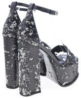 LOUIS VUITTON（ルイヴィトン）サンダル 黒 サイズ:EU37 1/2(24cm位) レディース/2200725694173