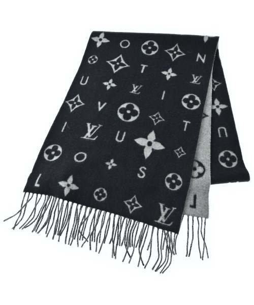 LOUIS VUITTON(ルイヴィトン)マフラー 黒 サイズ:-/2200680239136