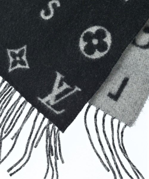 LOUIS VUITTON（ルイヴィトン）マフラー 黒 サイズ:- レディース/2200680239136