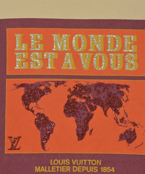 LOUIS VUITTON（ルイヴィトン）Tシャツ・カットソー ベージュ サイズ:M メンズ/2200689982026