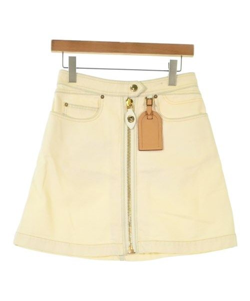 LOUIS VUITTON(ルイヴィトン)ミニスカート 白 サイズ:36(XS位)/2200692427040