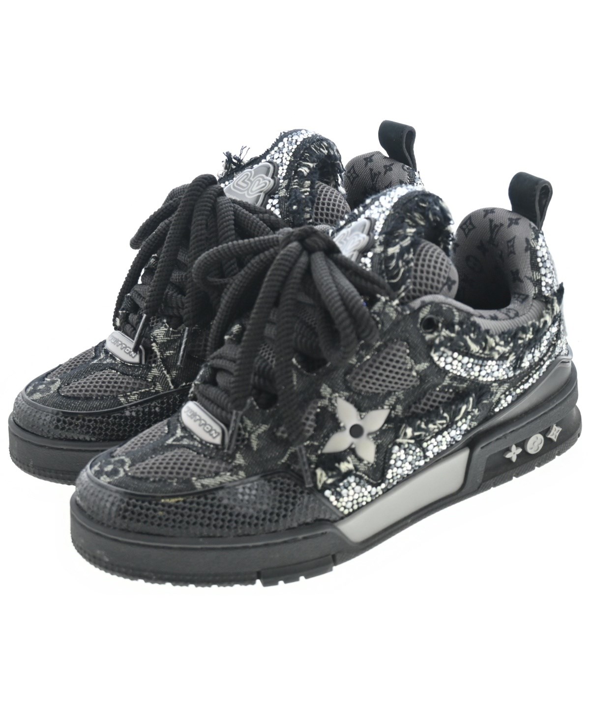LOUIS VUITTON（ルイヴィトン）スニーカー 黒 サイズ:UK5 1/2(24cm位