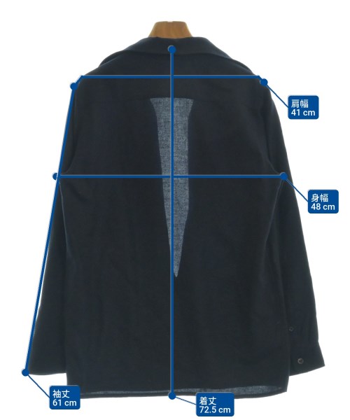 HERMES（エルメス）ブラウス 紺 サイズ:34(XXS位) レディース/2200255555142