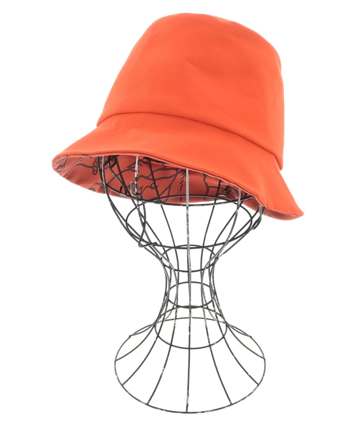 直営限定アウトレット エルメス Hermès 帽子 バケットハット 白 デニム