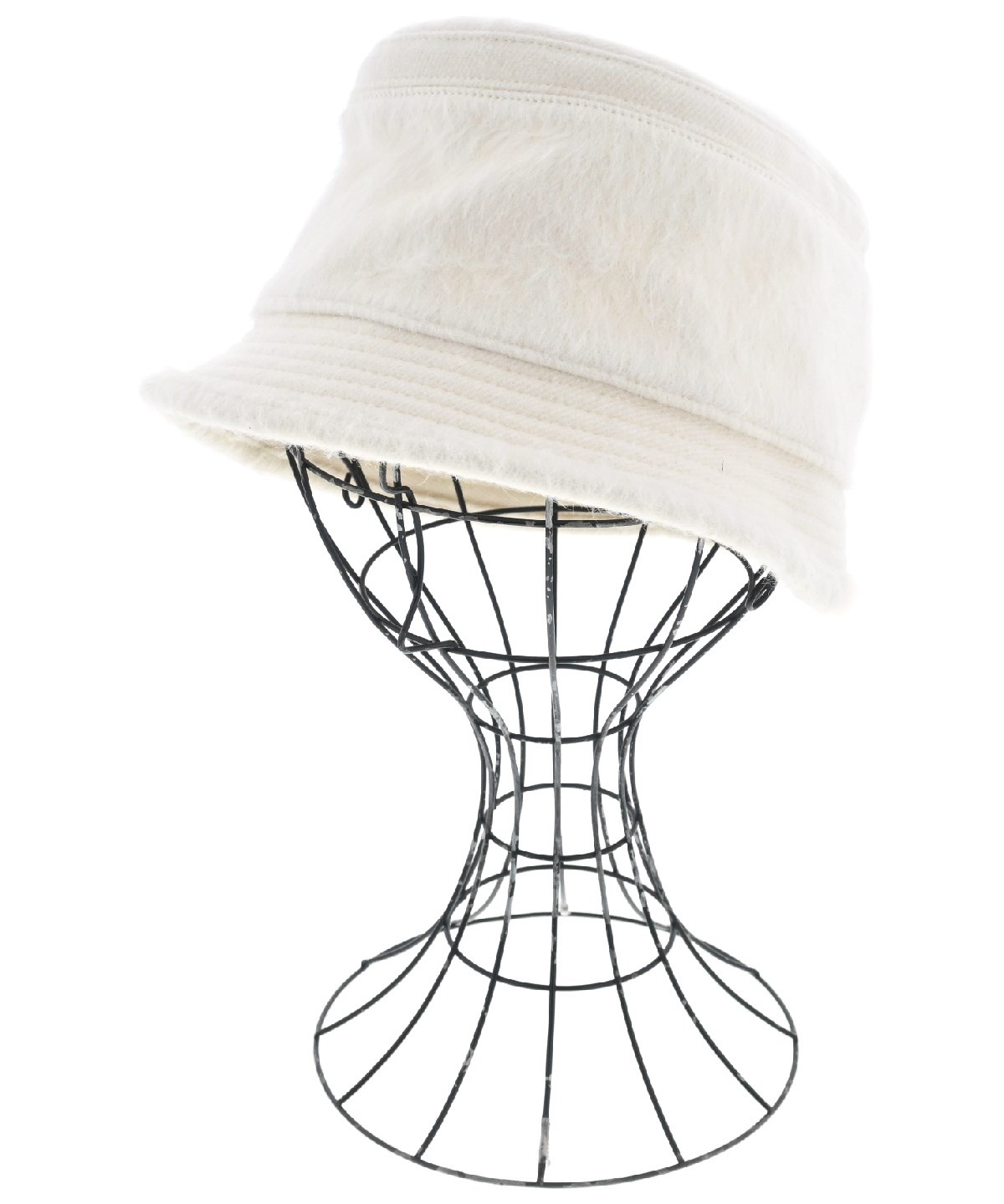 HERMES（エルメス）ハット 白 サイズ:56 レディース/2200404021023