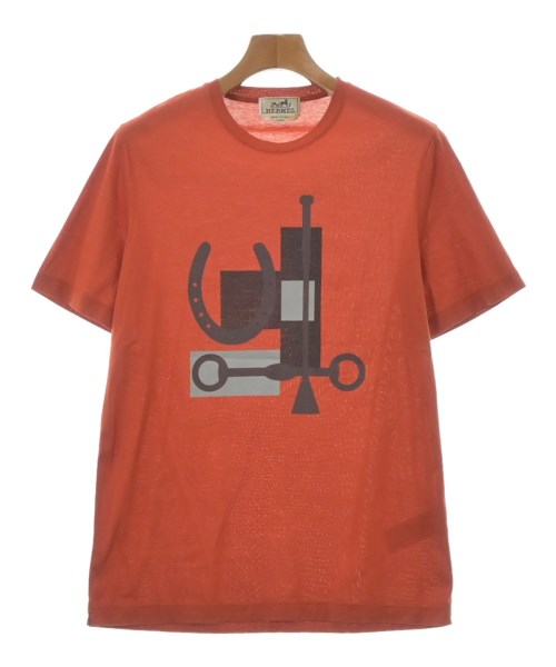 HERMES(エルメス)Tシャツ・カットソー オレンジ サイズ:XS メンズ