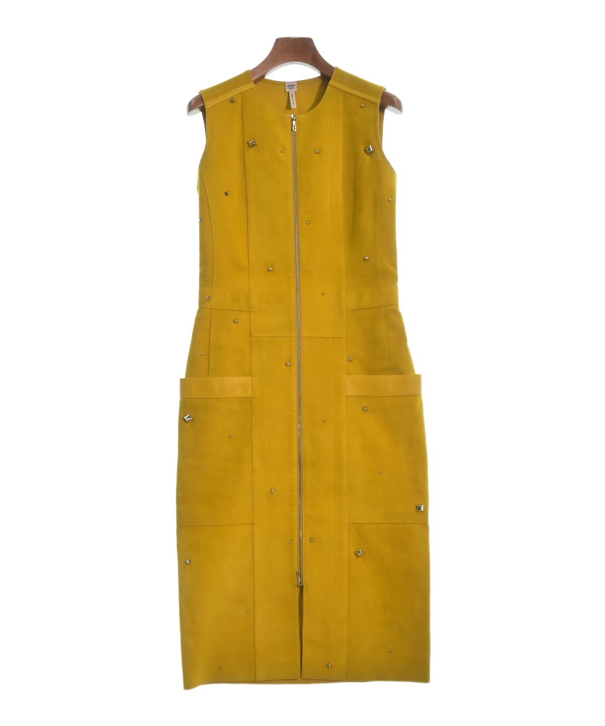 HERMES(エルメス)ワンピース 黄 サイズ:34(XXS位) レディース HERMES(エルメス)ワンピース 黄 サイズ:34(XXS位) レディース