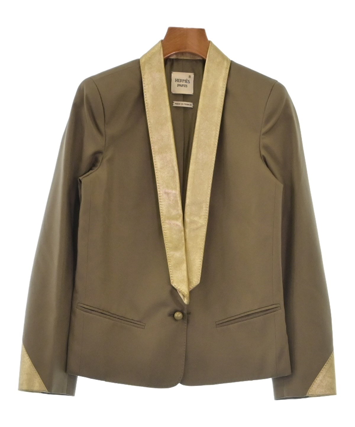 HERMES　エルメス　ノースリーブ　リブカットソー　40　aq10777 HERMES エルメス ノースリーブ リブカットソー 40 aq10777
