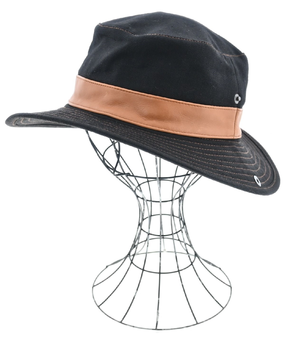 HERMES（エルメス）ハット 黒 サイズ:56 レディース/2200443941047