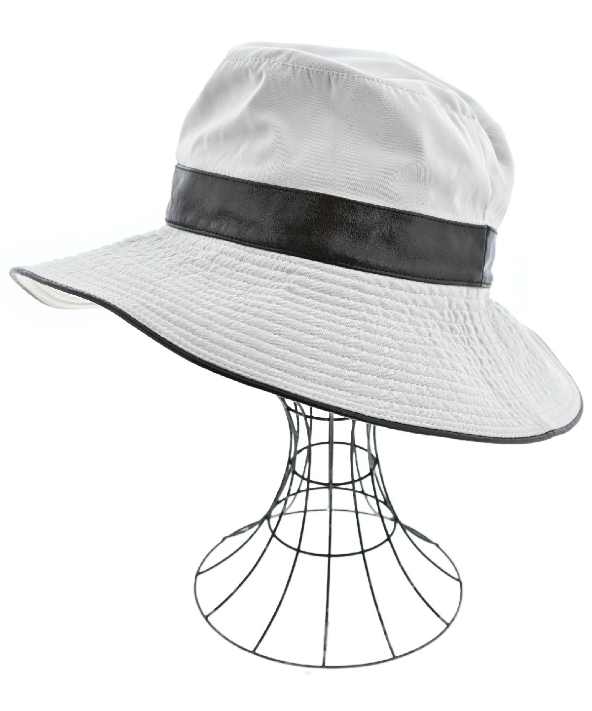 HERMES（エルメス）ハット グレー サイズ:56cm レディース