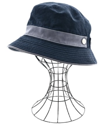 HERMES（エルメス）ハット 紺 サイズ:58 レディース/2200480946036
