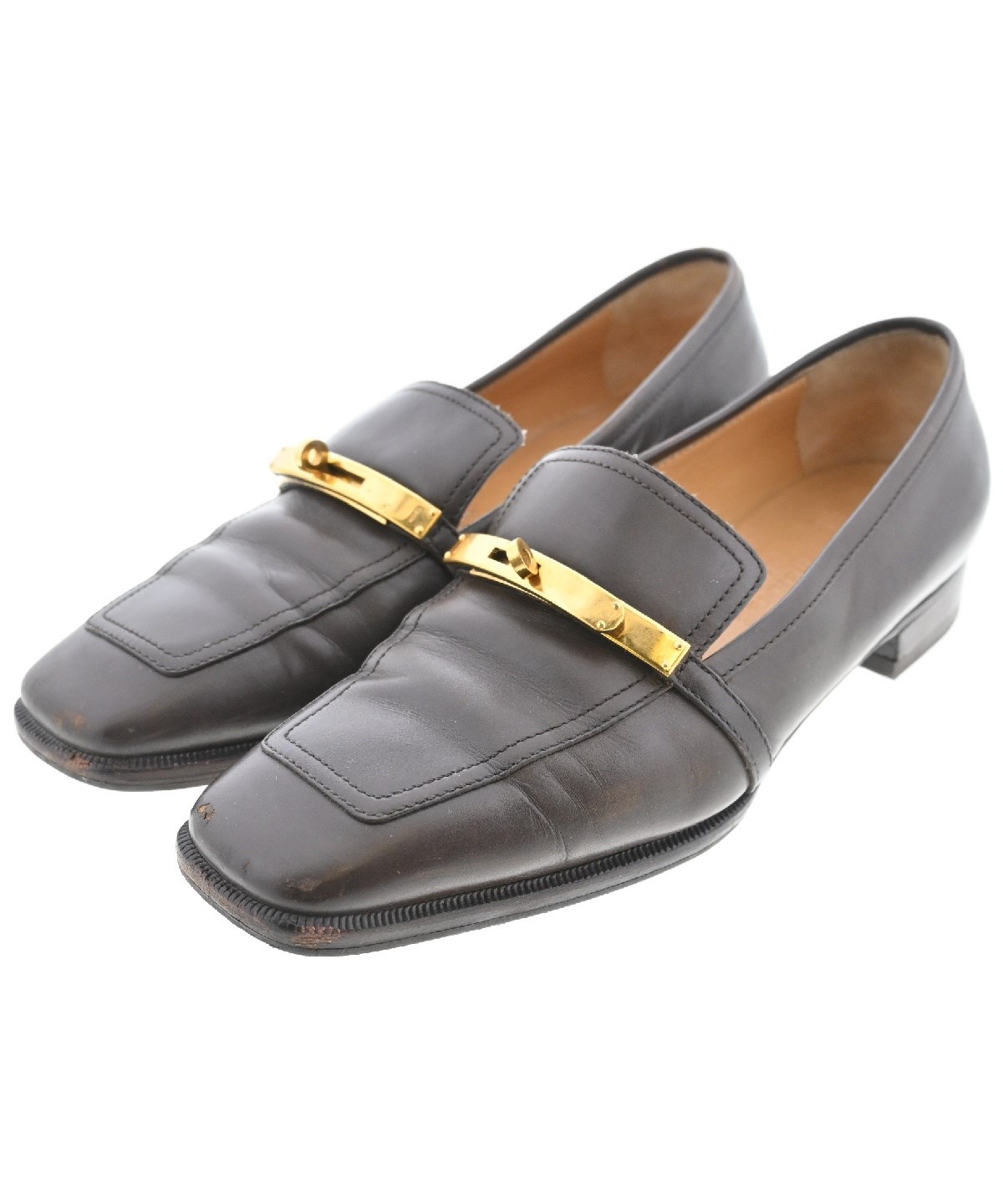 HERMES エルメス ドレスシューズ/ローファー 茶系 4103524N0156 HERMES(エルメス)ドレスシューズ/ローファー 茶 サイズ:EU35 1