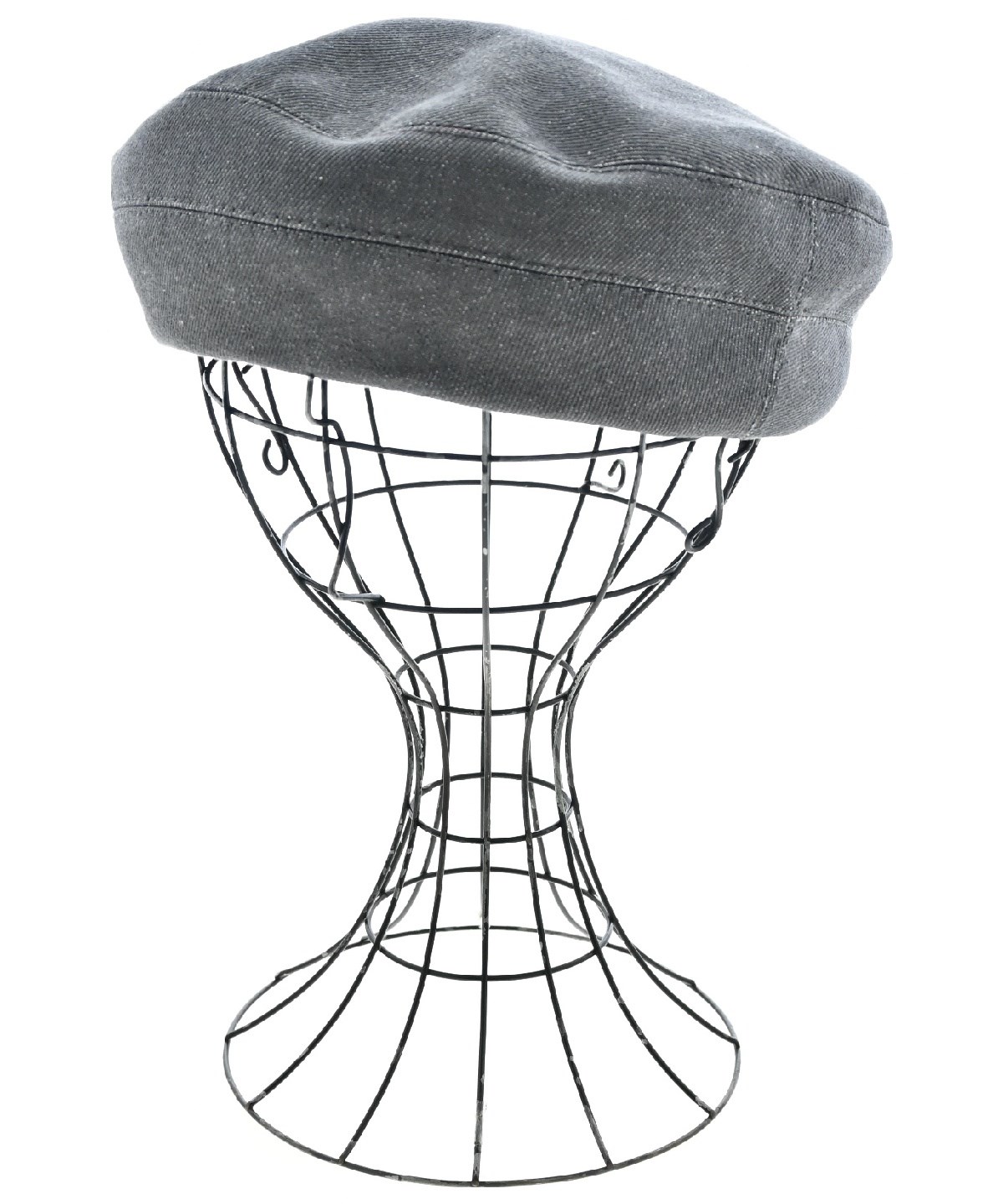 HERMES（エルメス）ハンチング・ベレー帽 グレー サイズ:56 レディース