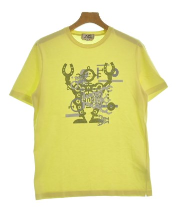 有名ブランド HERMES（エルメス）Tシャツ・カットソー 黄 サイズ:S メンズ トップス