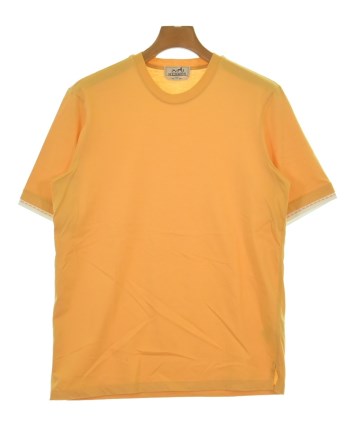HERMES-PARIS エルメス　クリームイエロー TシャツサイズXL HERMES（エルメス）Tシャツ・カットソー 黄 サイズ:XXS メンズ