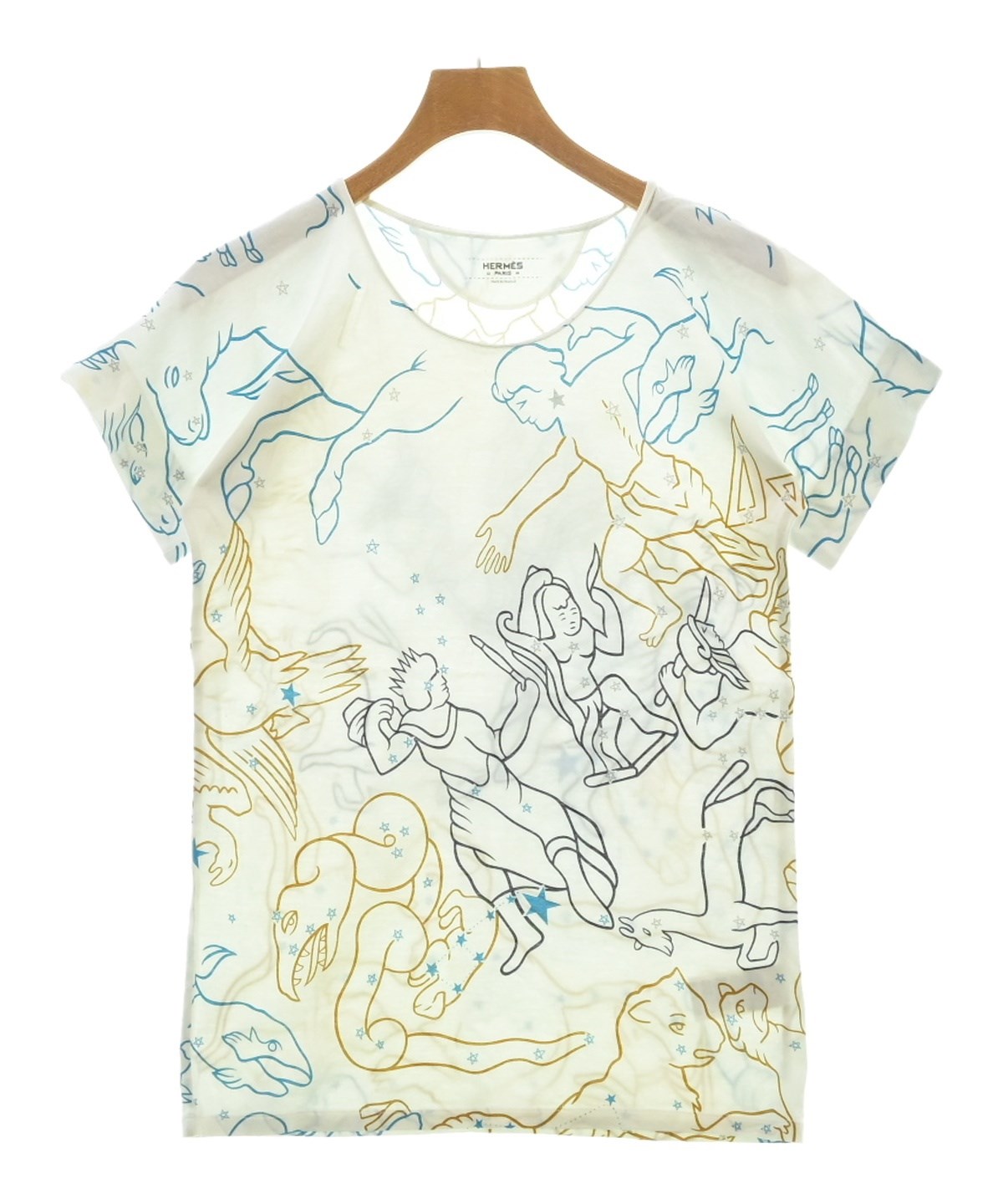 エルメス　Tシャツ　レディース　34 HERMES（エルメス）Tシャツ・カットソー 白 サイズ:34(XXS位