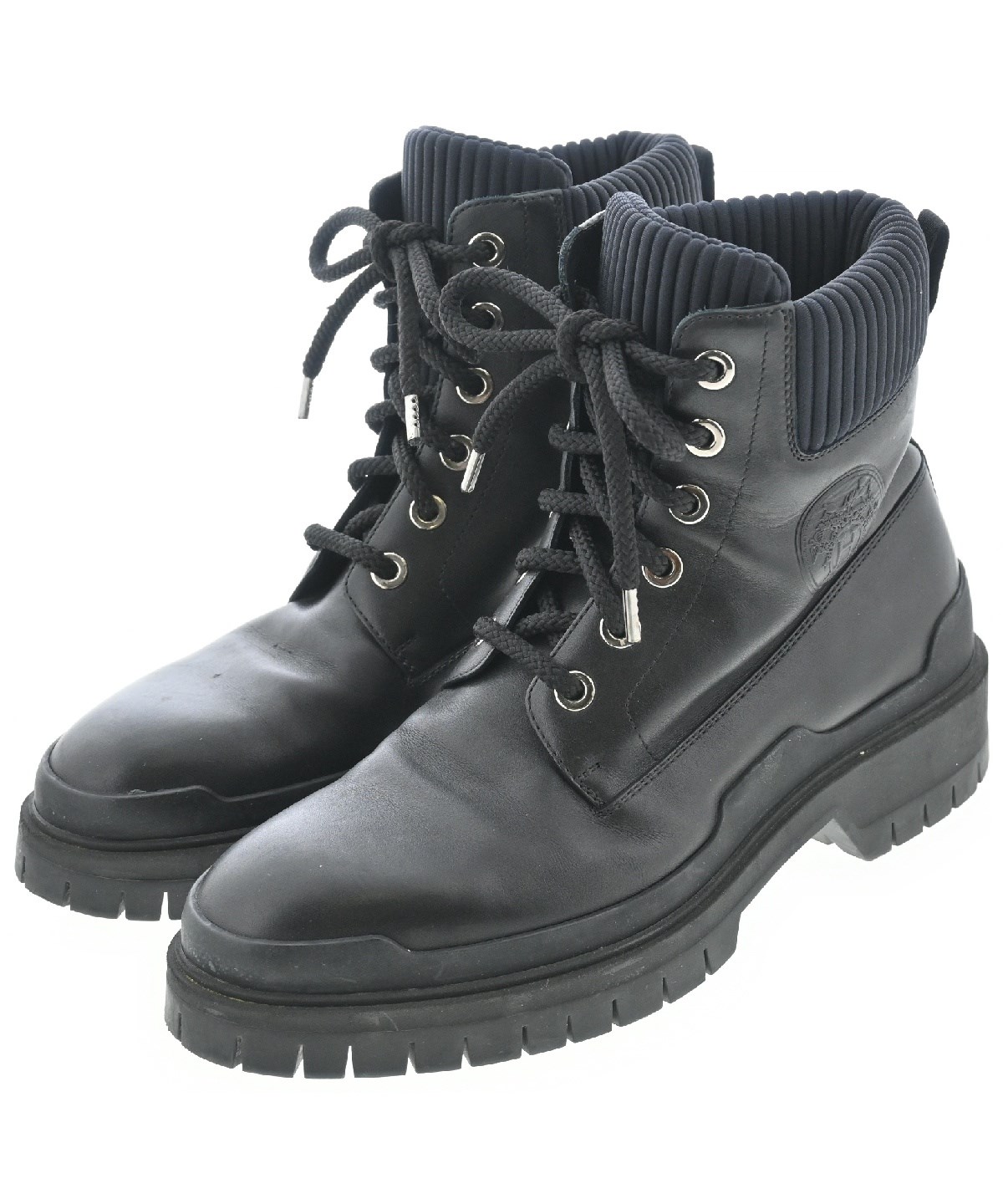 HERMES（エルメス）ブーツ 黒 サイズ:EU40(25cm位) メンズ