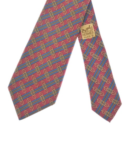 HERMES（エルメス）ネクタイ 赤 サイズ:- メンズ/2200635033017
