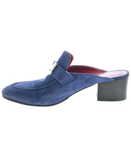 HERMES（エルメス）ドレスシューズ/ローファー 紺 サイズ:EU37 1/2(24cm位) レディース/2200635495051