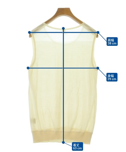 HERMES（エルメス）ベスト/ノースリーブ 白 サイズ:40(M位) レディース/2200610960086