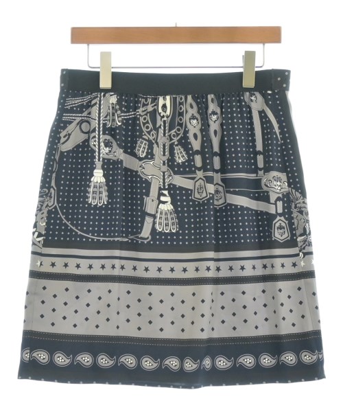 HERMES（エルメス）ひざ丈スカート 黒 サイズ:40(M位) レディース/2200636369139