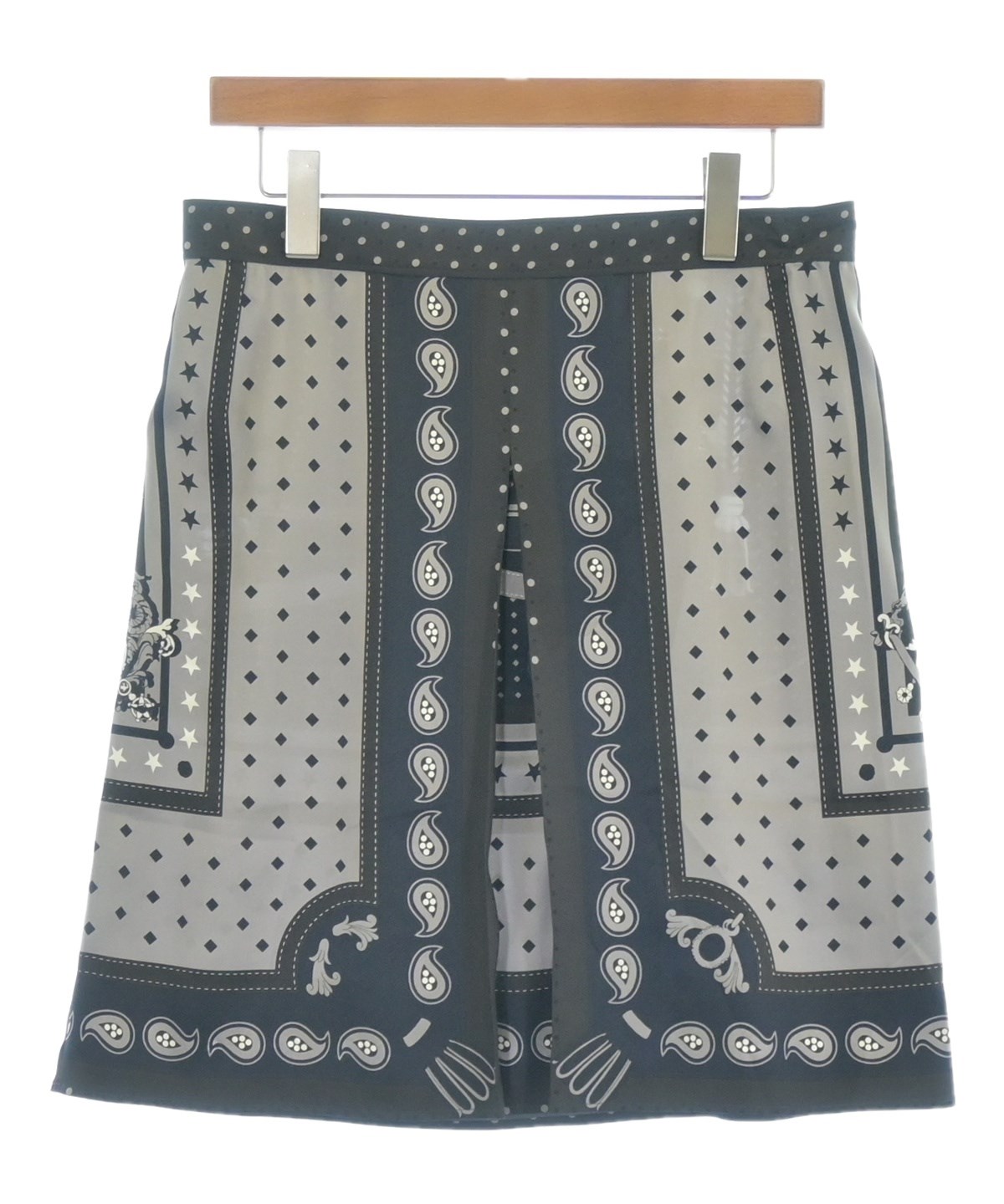 HERMES（エルメス）ひざ丈スカート 黒 サイズ:40(M位) レディース