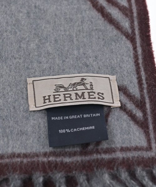 HERMES（エルメス）マフラー グレー サイズ:- メンズ/2200636873032