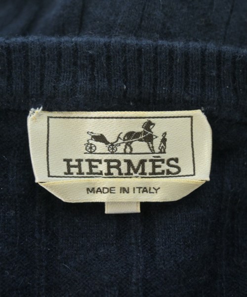 HERMES（エルメス）ニット・セーター 紺 サイズ:L メンズ/2200637221146
