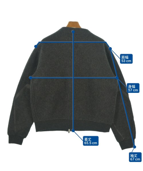 HERMES（エルメス）ブルゾン グレー サイズ:L メンズ/2200637731027