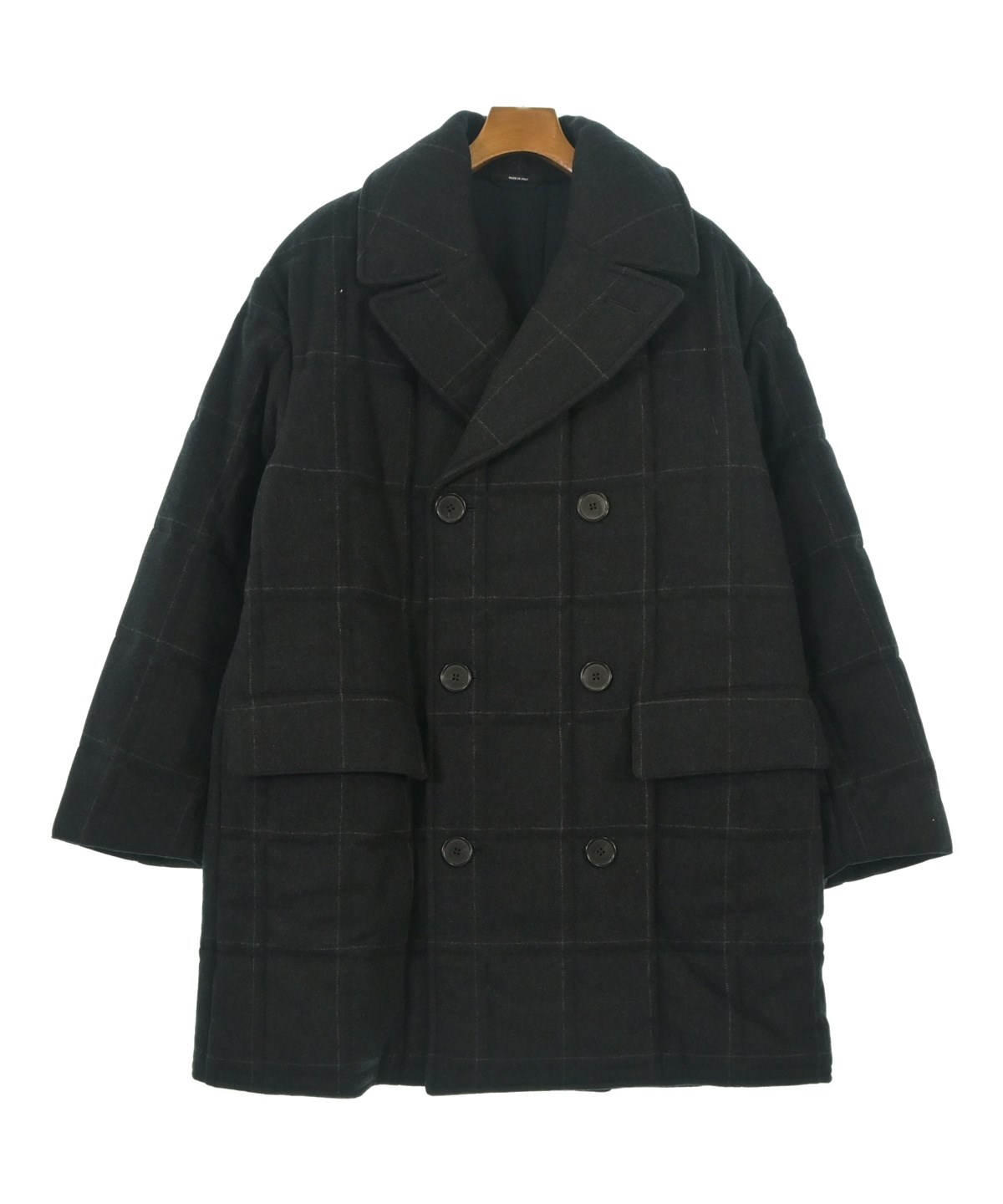 HERMES（エルメス）ピーコート 紺 サイズ:46(M位) メンズ