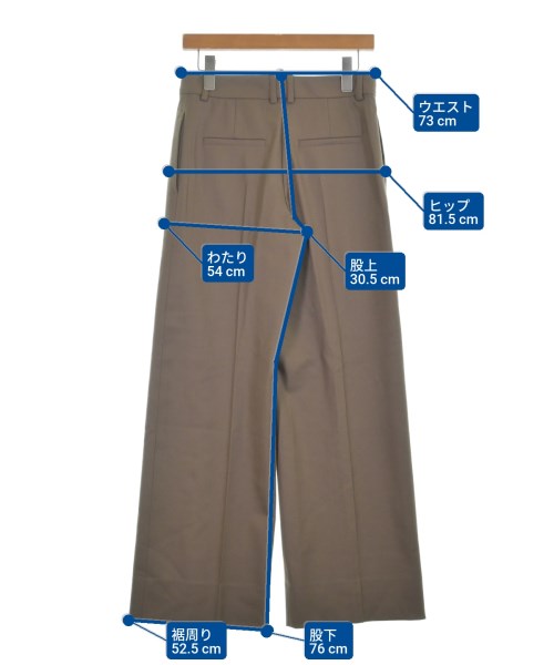 HERMES（エルメス）スラックス 茶 サイズ:36(XS位) レディース/2200637812016