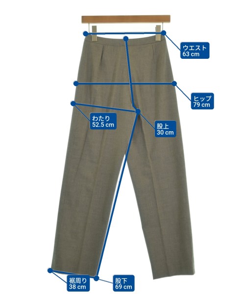 HERMES（エルメス）スラックス グレー サイズ:36(XS位) レディース/2200637957113