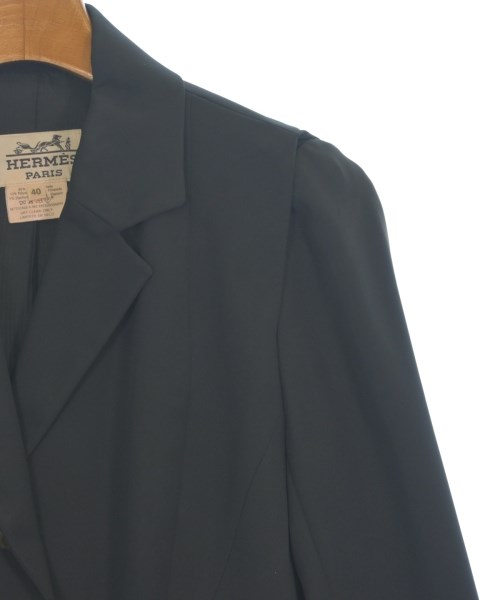 HERMES（エルメス）テーラードジャケット 黒 サイズ:40(M位) レディース/2200637964036
