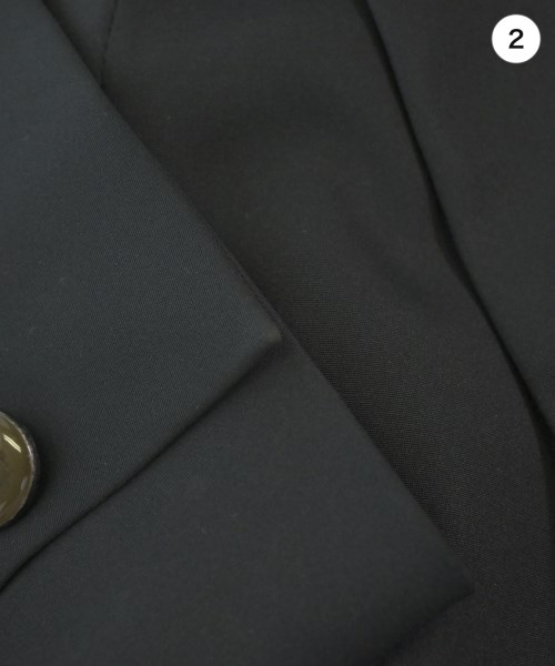 HERMES（エルメス）テーラードジャケット 黒 サイズ:40(M位) レディース/2200637964036