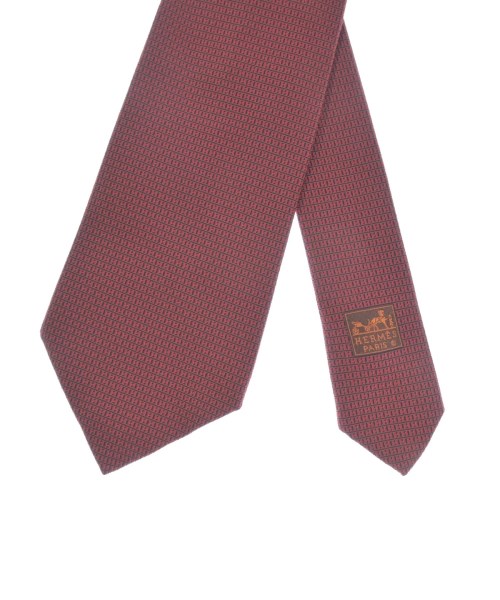 HERMES（エルメス）ネクタイ 赤 サイズ:- メンズ/2200622987262