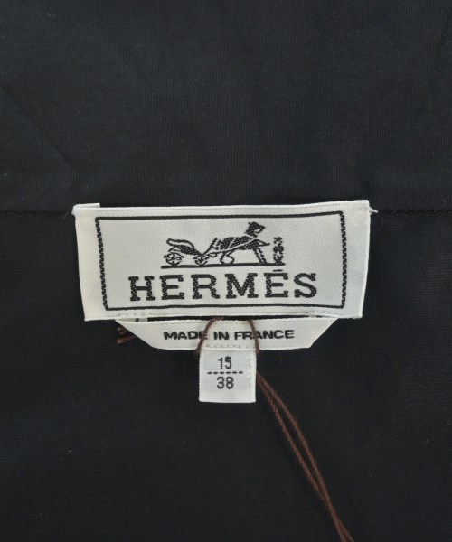 HERMES（エルメス）カジュアルシャツ 黒 サイズ:38/15(S位) メンズ/2200638471052