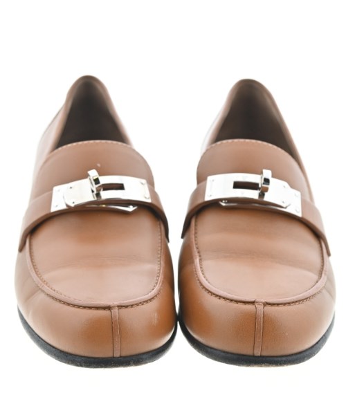 HERMES（エルメス）ドレスシューズ/ローファー 茶 サイズ:EU37 1/2(24cm位) レディース/2200638492040