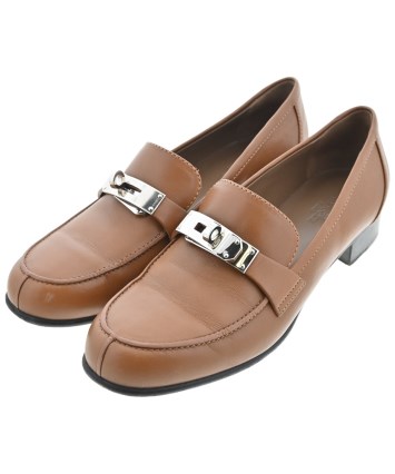 エルメス　HERMESローファー　パンプス　シューズ　37/5茶 HERMES（エルメス）ドレスシューズ/ローファー 茶 サイズ:EU37 1/2