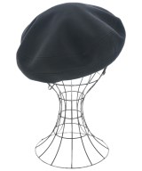 HERMES（エルメス）ハンチング・ベレー帽 黒 サイズ:57 レディース/2200638492057