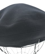 HERMES（エルメス）ハンチング・ベレー帽 黒 サイズ:57 レディース/2200638492057