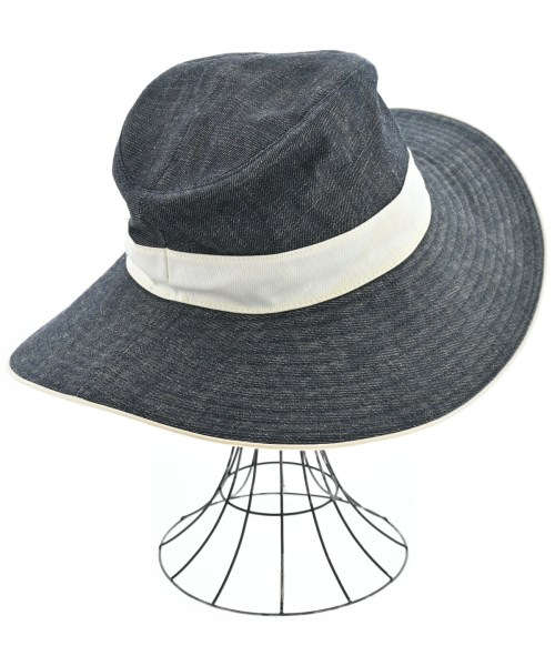 HERMES（エルメス）ハット 紺 サイズ:58 レディース/2200639053011