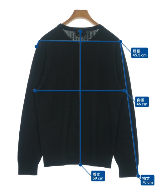 HERMES（エルメス）ニット・セーター 黒 サイズ:M メンズ/2200639053066