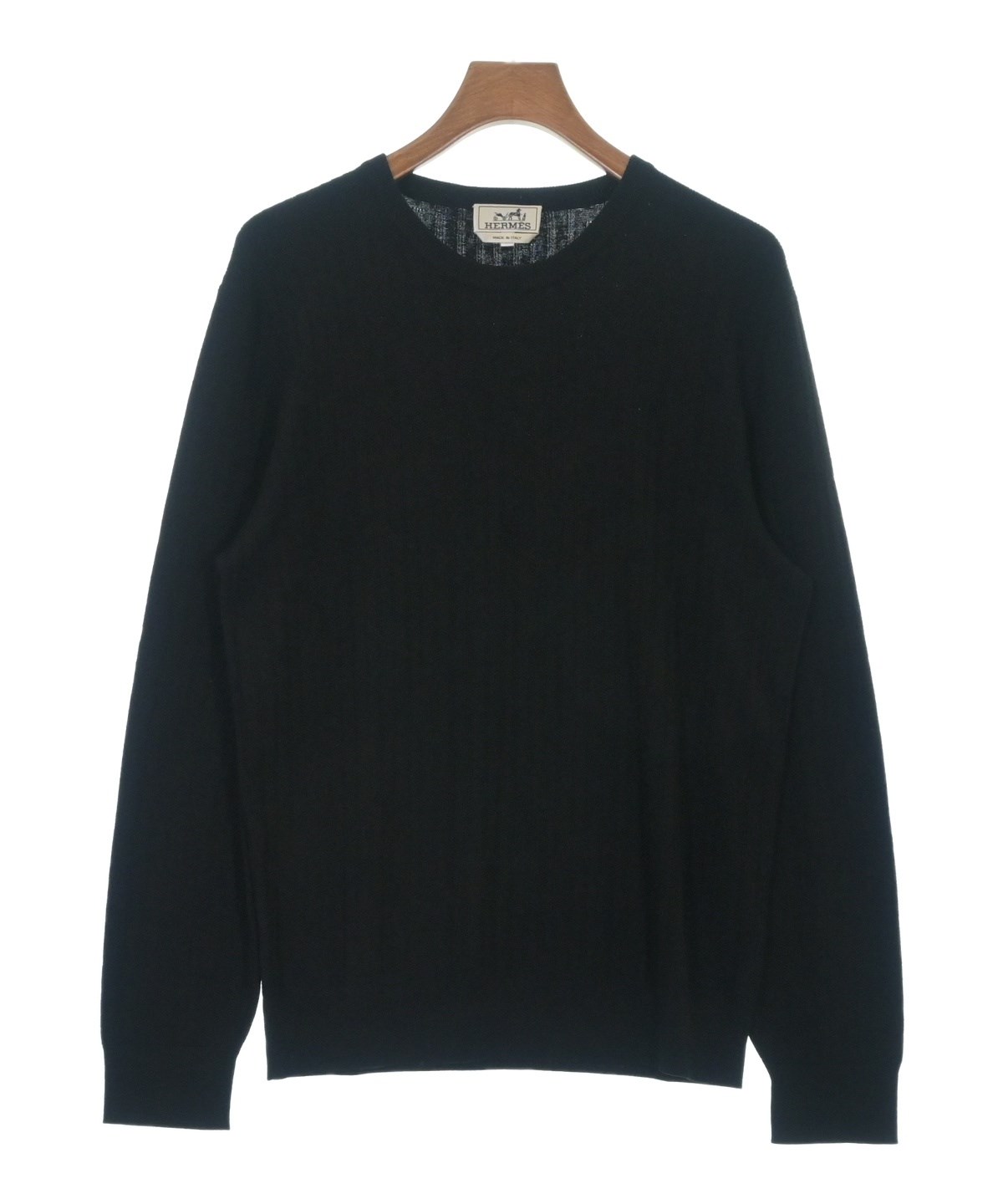 HERMES（エルメス）ニット・セーター 黒 サイズ:M メンズ