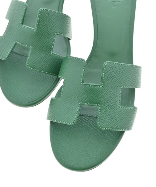 HERMES（エルメス）サンダル 緑 サイズ:EU37 1/2(24cm位) レディース/2200639574066