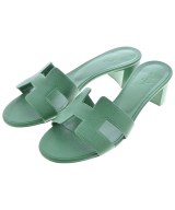 HERMES（エルメス）サンダル 緑 サイズ:EU37 1/2(24cm位) レディース/2200639574066