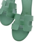 HERMES（エルメス）サンダル 緑 サイズ:EU37 1/2(24cm位) レディース/2200639574066