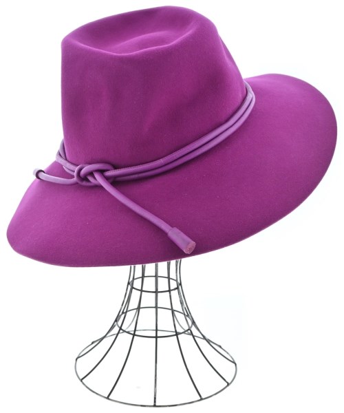 HERMES（エルメス）ハット 紫 サイズ:57cm レディース/2200639585024