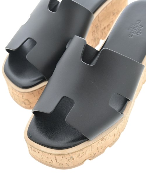 HERMES（エルメス）サンダル 黒 サイズ:EU37(23.5cm位) レディース/2200639691022