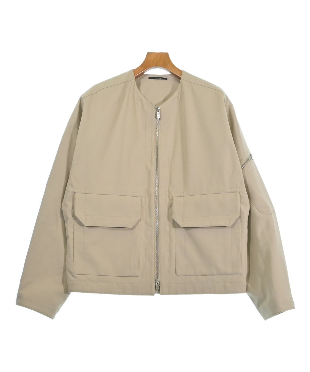 HERMES（エルメス）ブルゾン ベージュ サイズ:48(L位) メンズ